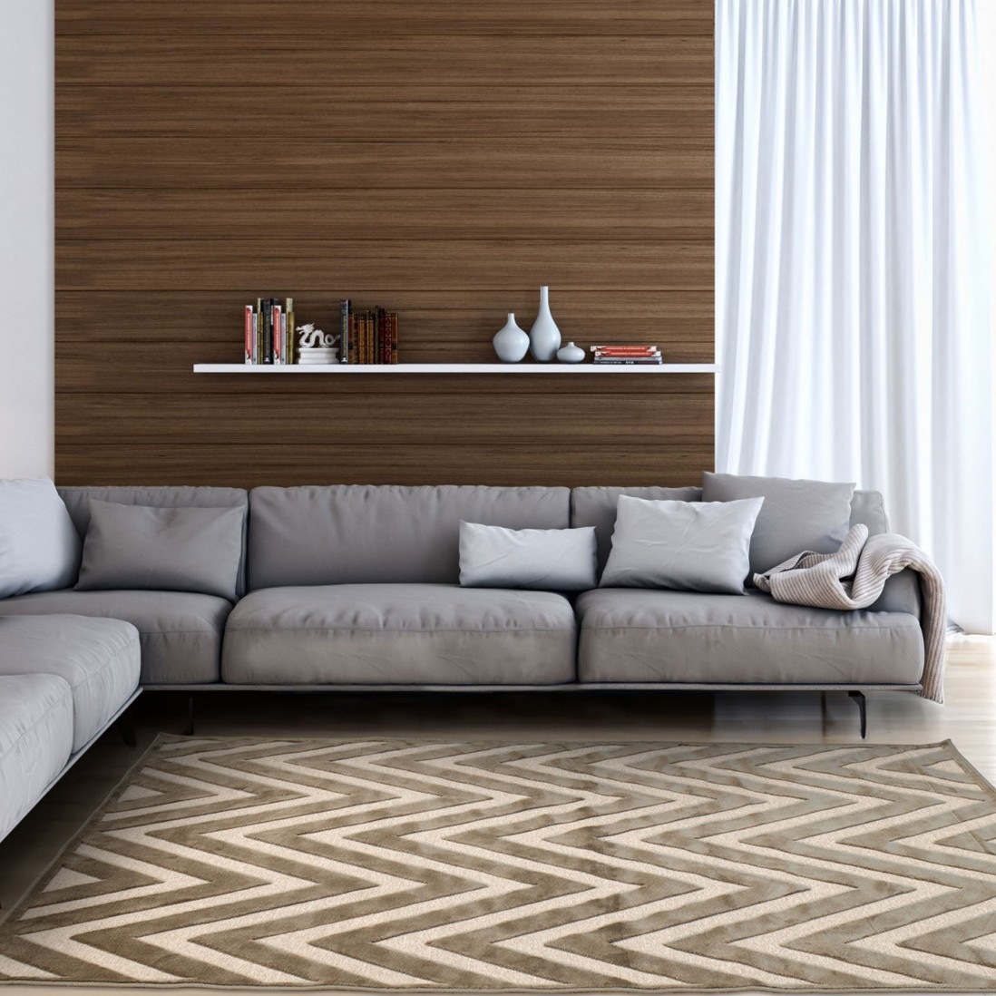 Geometric Area Rug Baltimore 347/497540 Dark Beige