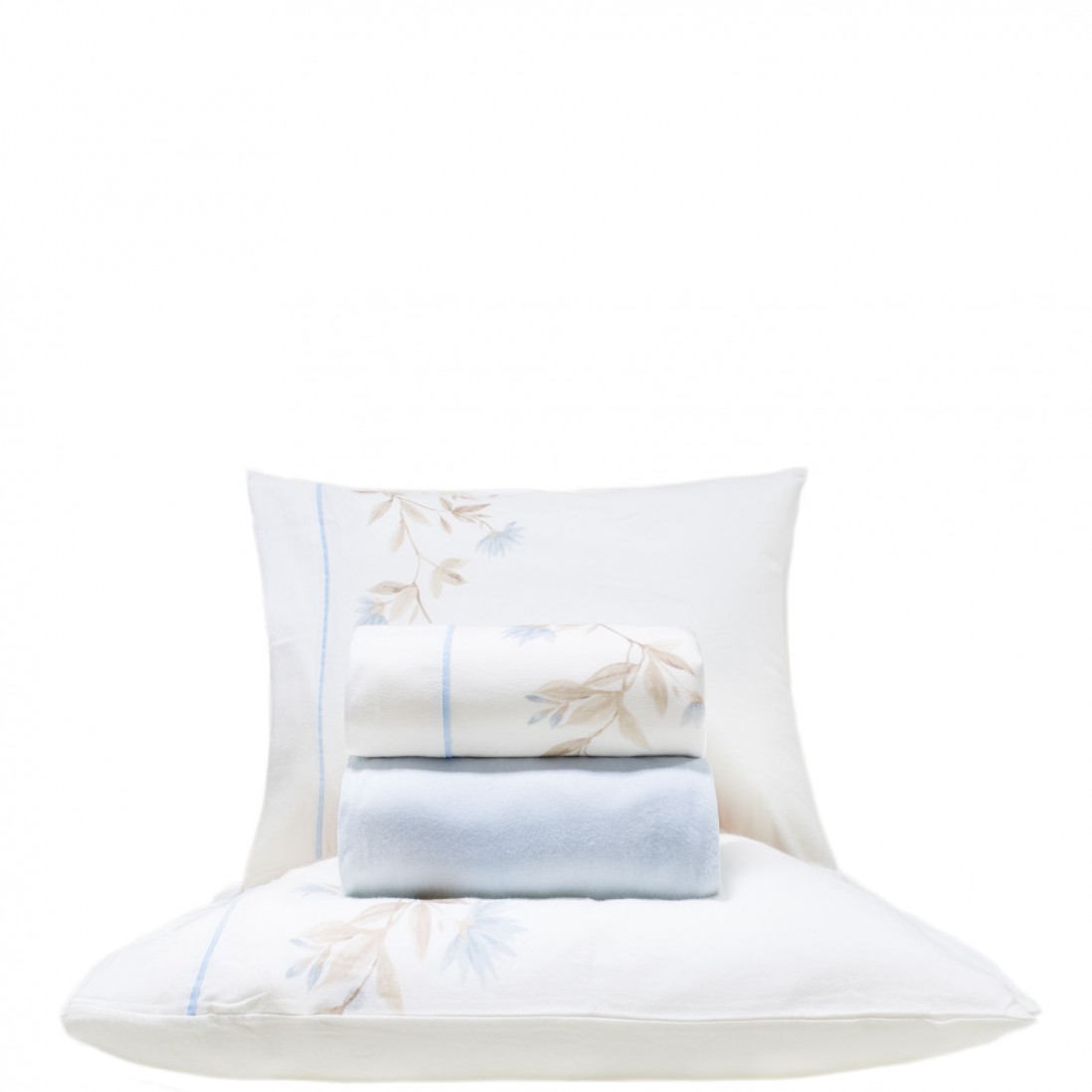 Juego de Sbanas Cama Doble Ines Franela 4 Piezas Azul