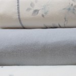Flora 4 Piece Flannel Double Bed Set Blue