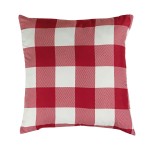 Cojn Decorativo Navideo Pine Cuadrado Rojo