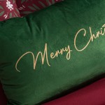 Cojn Decorativo Navideo Melodia Rectangular Verde