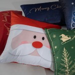 Cojn Decorativo Navideo Melodia Rectangular Rojo