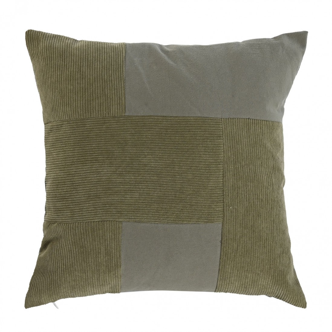 Patchwork Decorative Cushion 483 Square Green