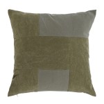 Patchwork Decorative Cushion 483 Square Green