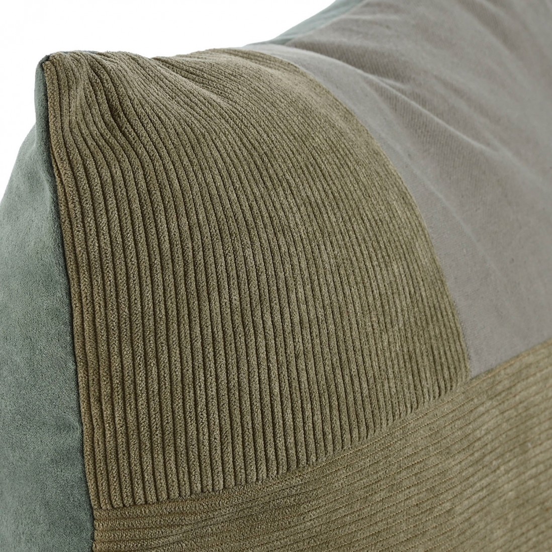 Patchwork Decorative Cushion 483 Square Green