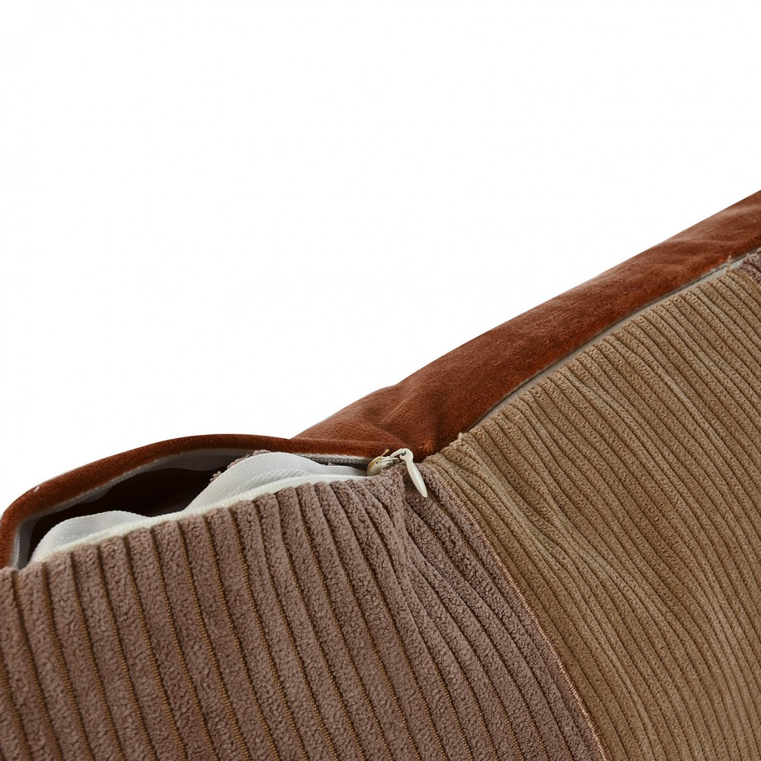 Patchwork Decorative Cushion 800 Square Brown