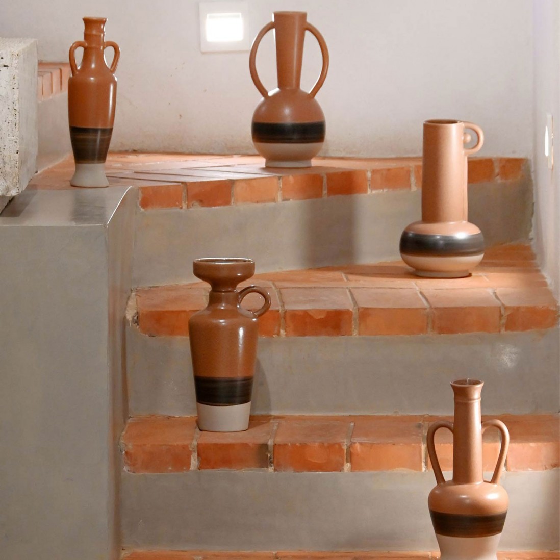 Jarra Decorativa de Cermica 071 Terracota