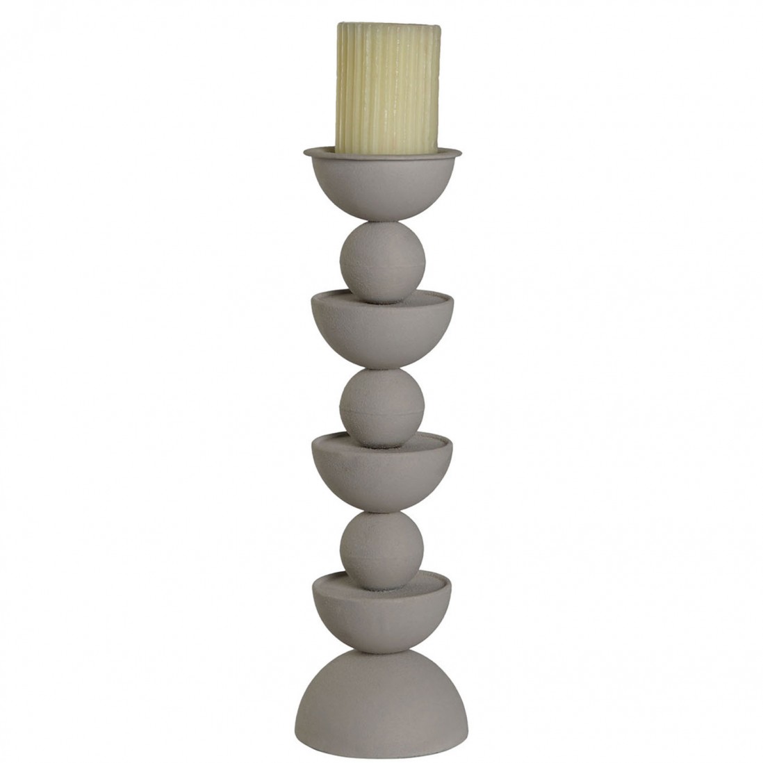 Portavelas Metlico 292 Gris