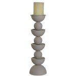 Portavelas Metlico 292 Gris
