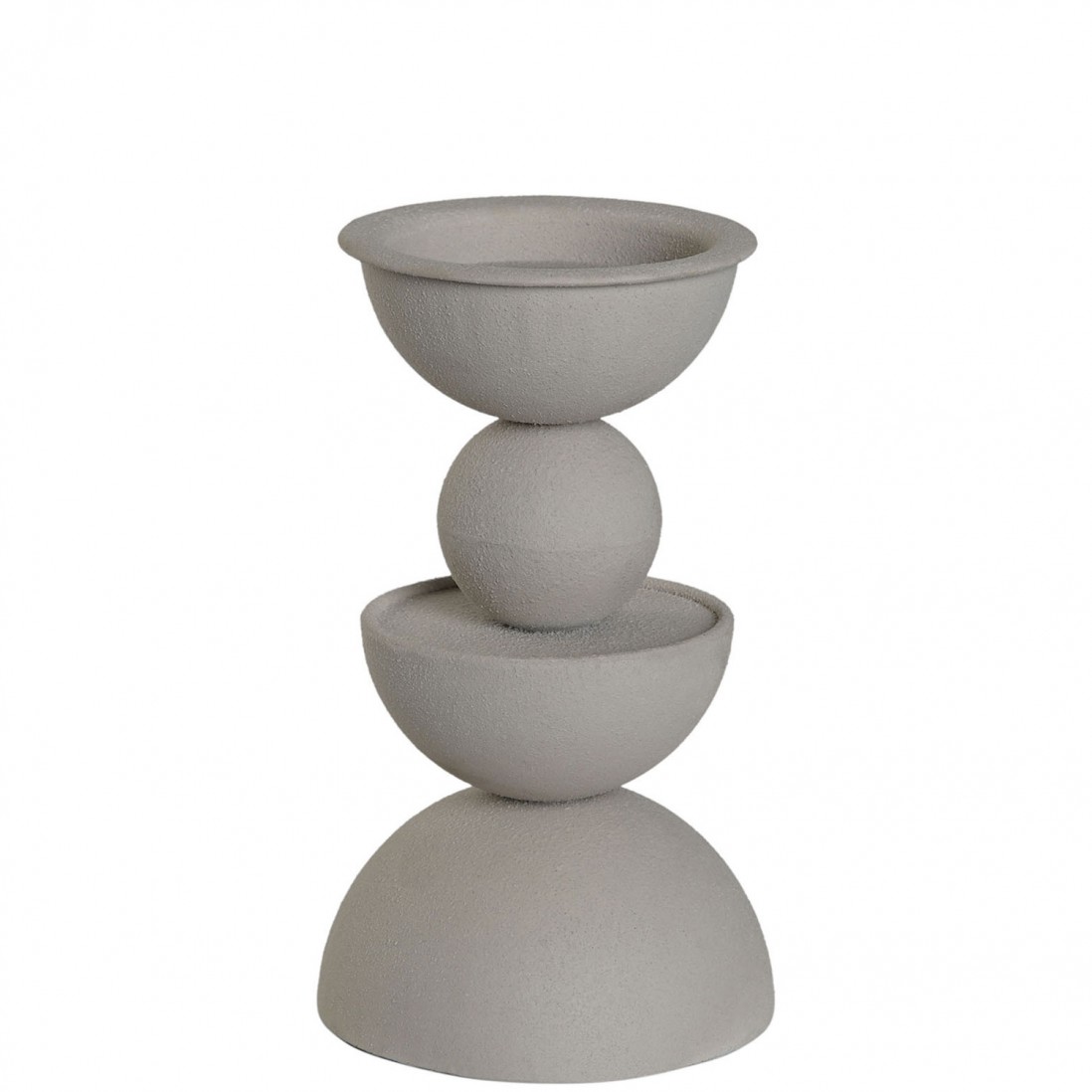 Metal Candle Holder 292 Gray