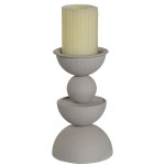 Metal Candle Holder 292 Gray