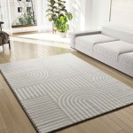 Geometric Area Rug Namur 588/001 White