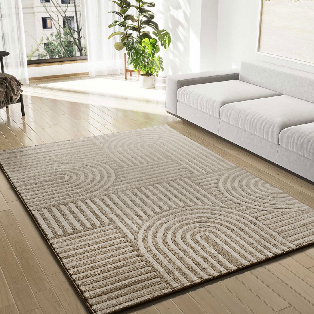 Geometric Area Rug Namur 588/002 Beige