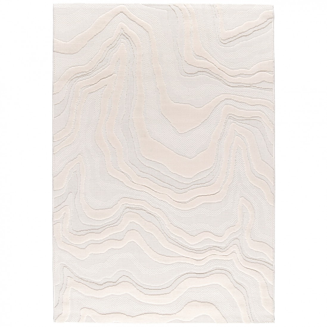 Abstract Area Rug Buckley 42304/060 Ivory White