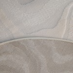 Abstract Round Rug Buckley 42304/060 Ivory White