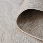 Abstract Area Rug Buckley 42304/060 Ivory White