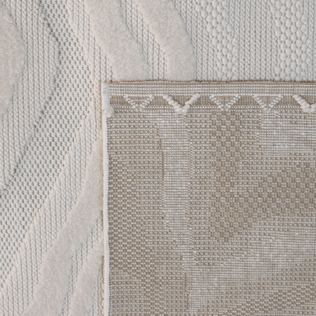 Abstract Area Rug Buckley 42304/060 Ivory White