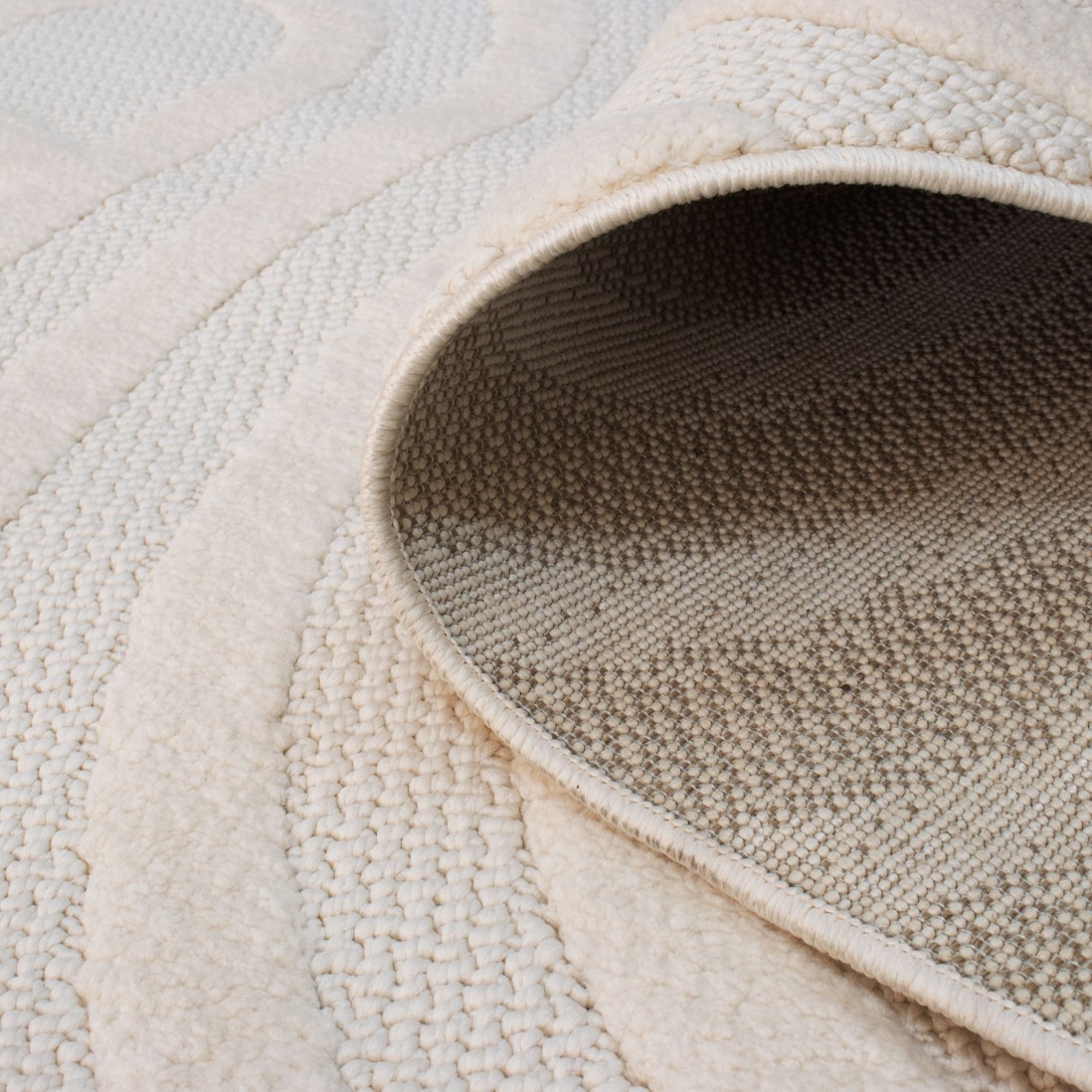 Geometric Area Rug Buckley 42317/060 Ivory White
