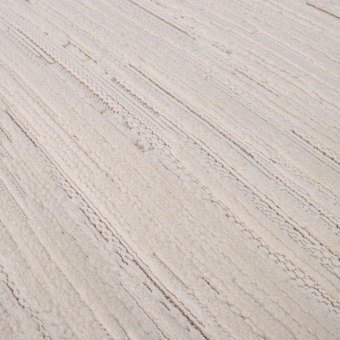 Plain Area Rug Buckley 42301/060 Ivory White