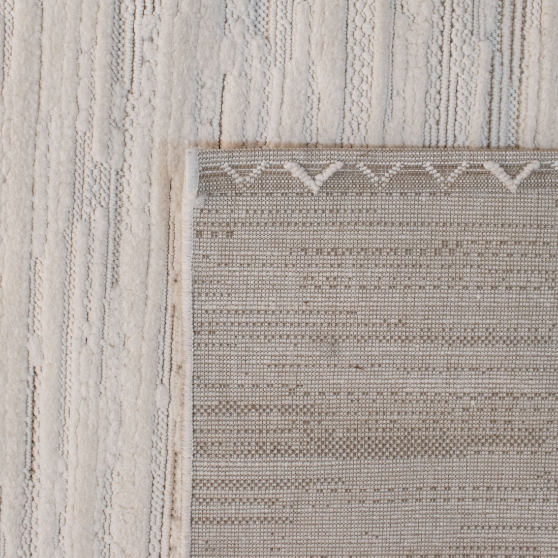Plain Area Rug Buckley 42301/060 Ivory White