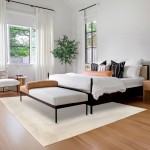 Abstract Area Rug Buckley 42304/060 Ivory White