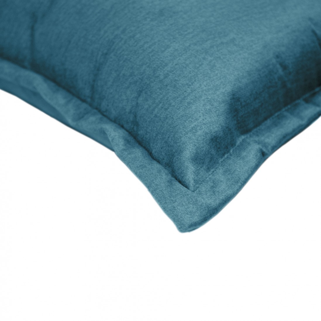 Plain Decorative Cushion Alfin Velvet Blue