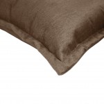 Plain Decorative Cushion Alfin Velvet Brown