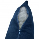 Plain Decorative Cushion Alfin Navy Blue