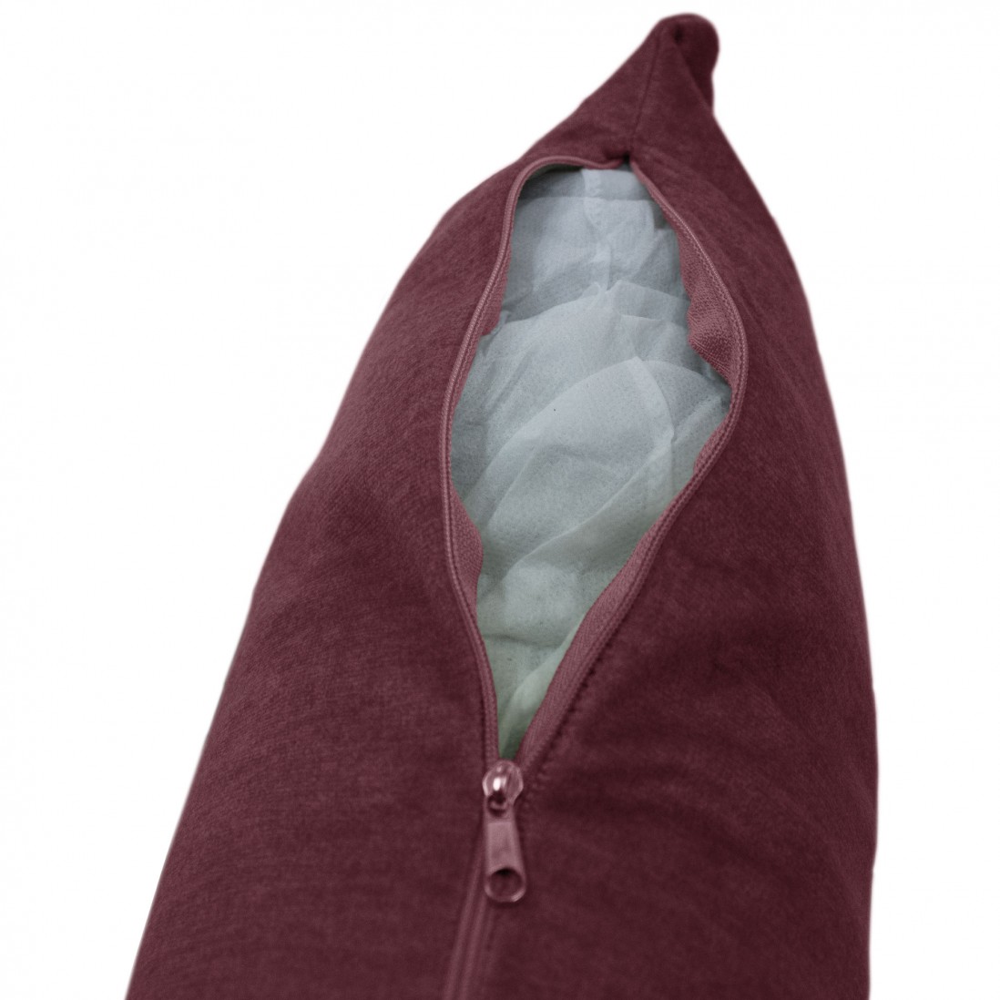 Plain Decorative Cushion Alfin Velvet Burgundy