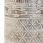 Jarra Decorativa de Madeira 101 Branco