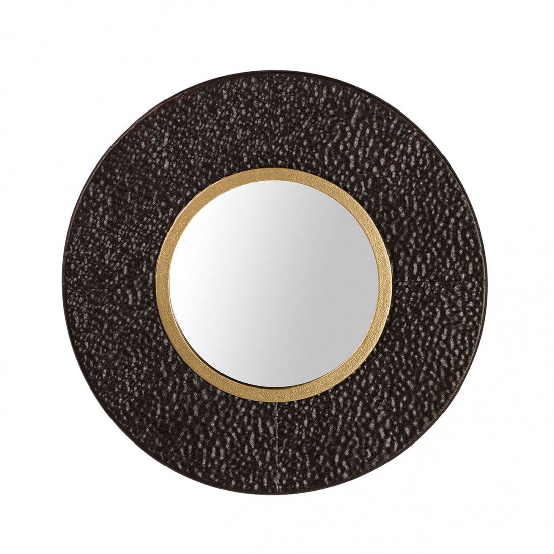 Round Metal Mirror 399 Black/Golden