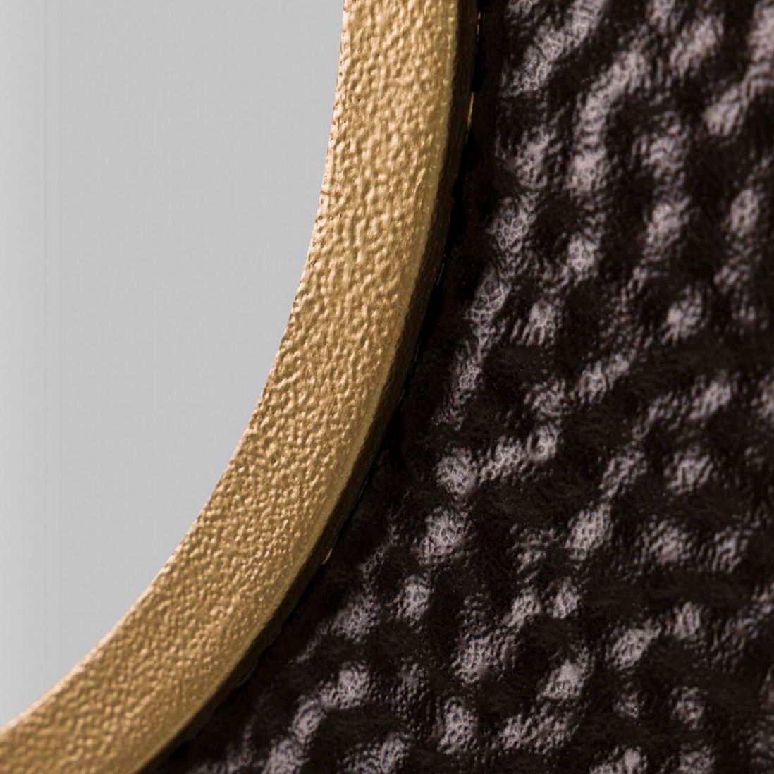 Round Metal Mirror 399 Black/Golden
