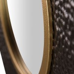 Round Metal Mirror 399 Black/Golden