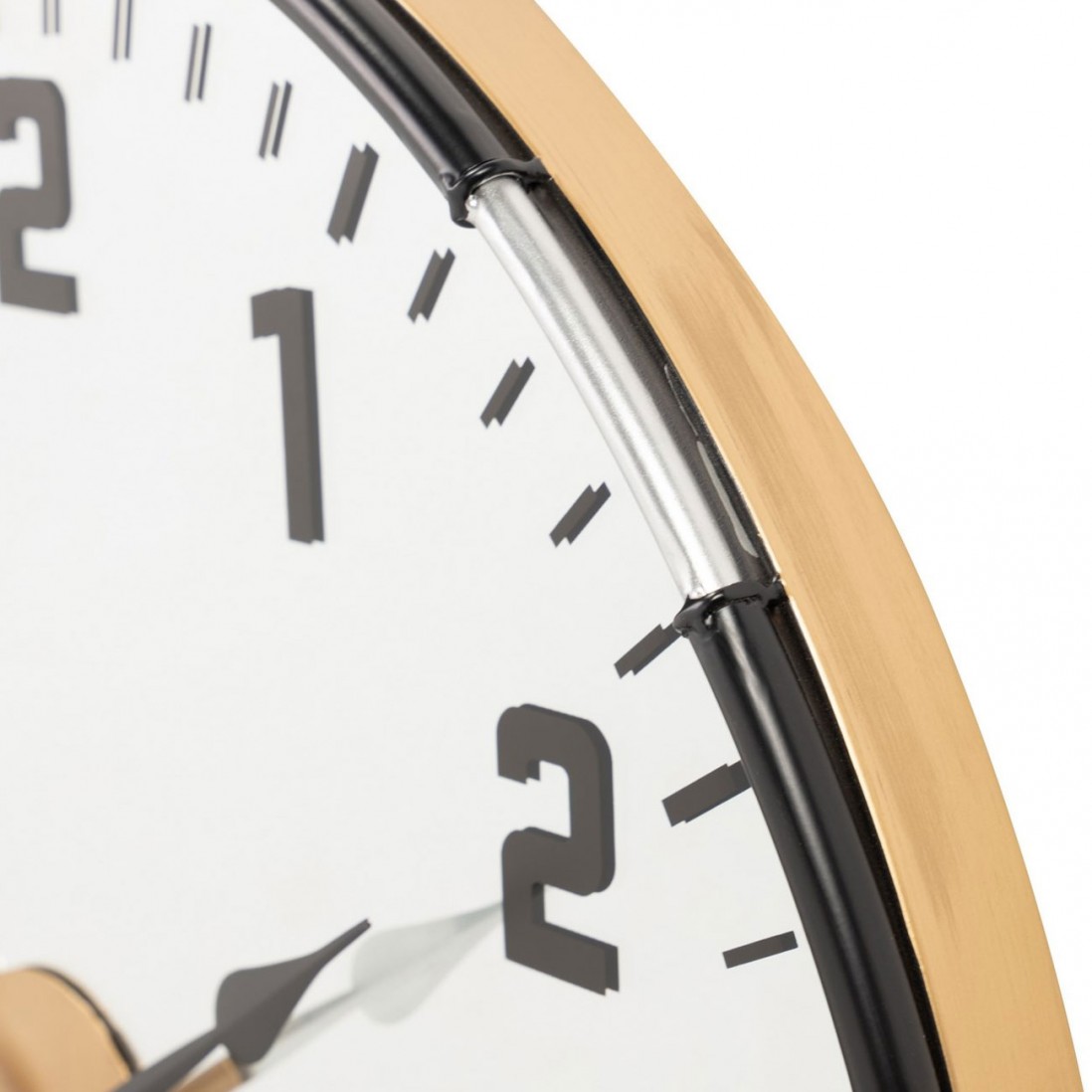Metallic Wall Clock 062 Black