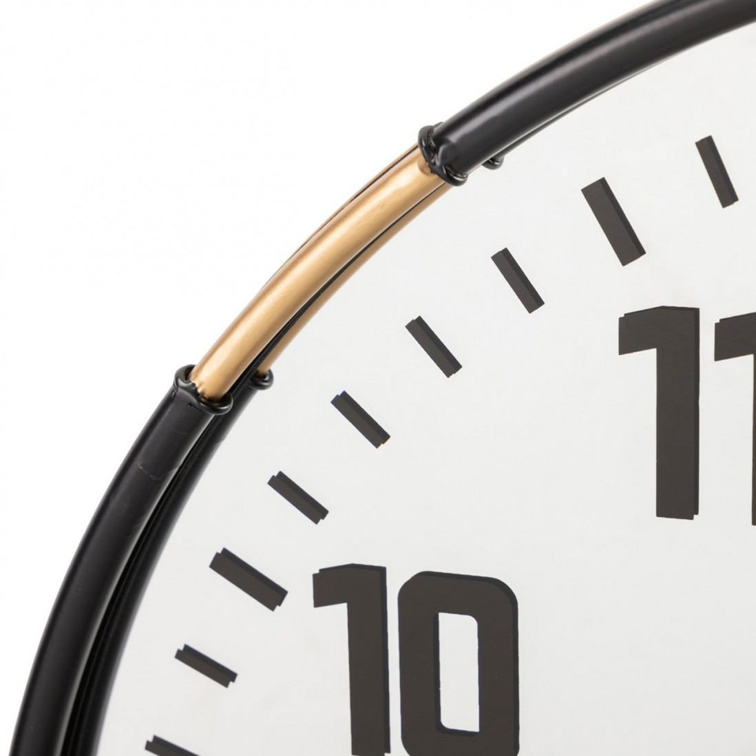 Metallic Wall Clock 062 Black