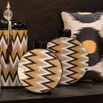Ceramic Pot 291 Chevron Multicolor