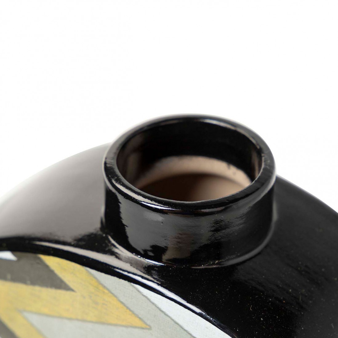 Ceramic Pot 291 Chevron Multicolor
