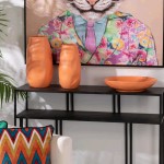 Floreira de Cermica 670 Laranja Mate
