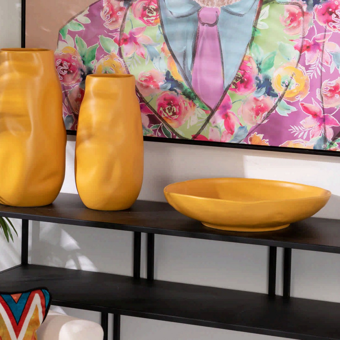 Ceramic Centerpiece 665 Matte Yellow