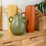 Floreira de Cermica 684 Laranja Terracota Mate