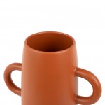 Floreira de Cermica 684 Laranja Terracota Mate