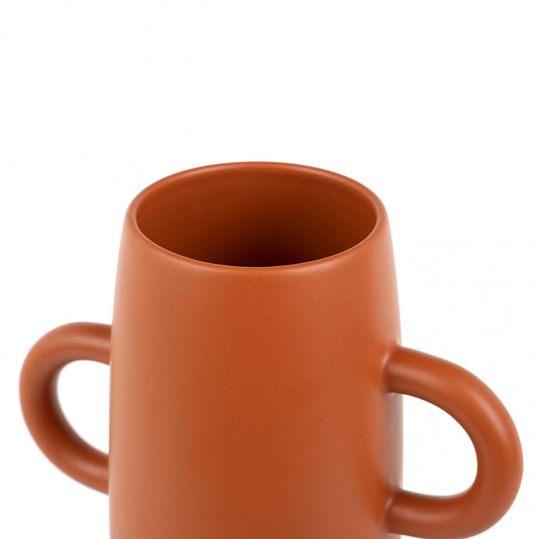 Floreira de Cermica 684 Laranja Terracota Mate