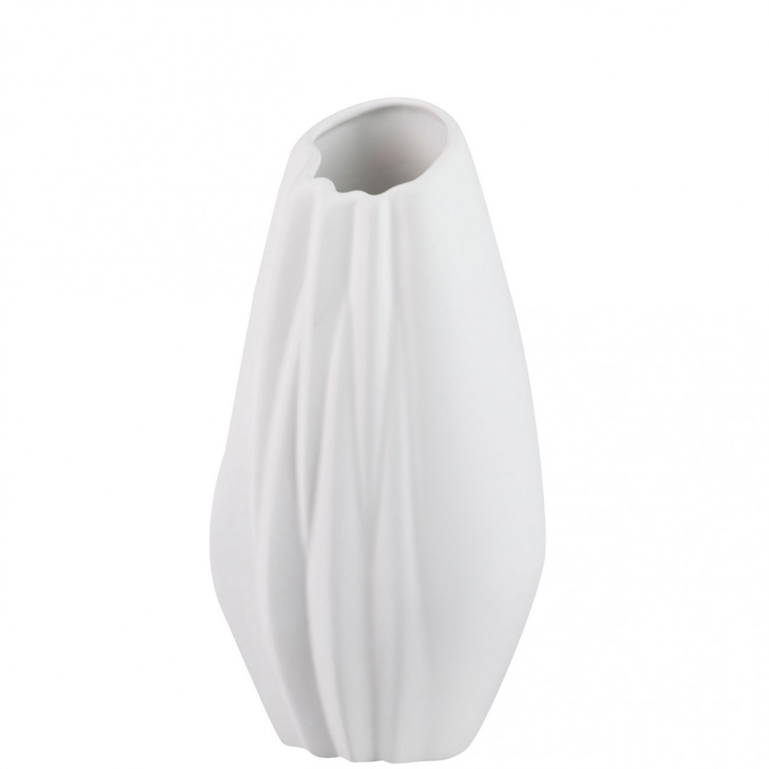 Floreira de Cermica 693 Branco Mate