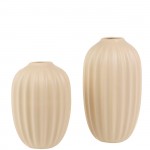 Floreira de Cermica 706 Bege Creme Mate