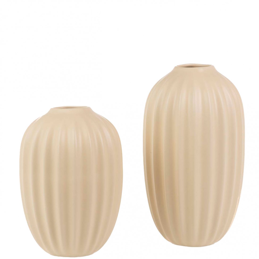 Floreira de Cermica 706 Bege Creme Mate