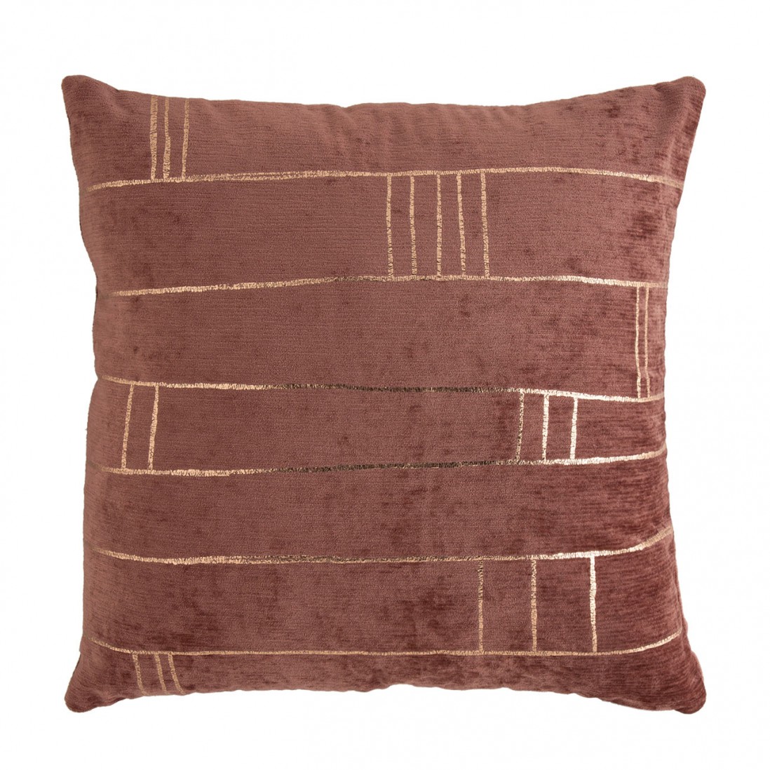 Print 42 Geometric Decorative Cushion Square Terracotta