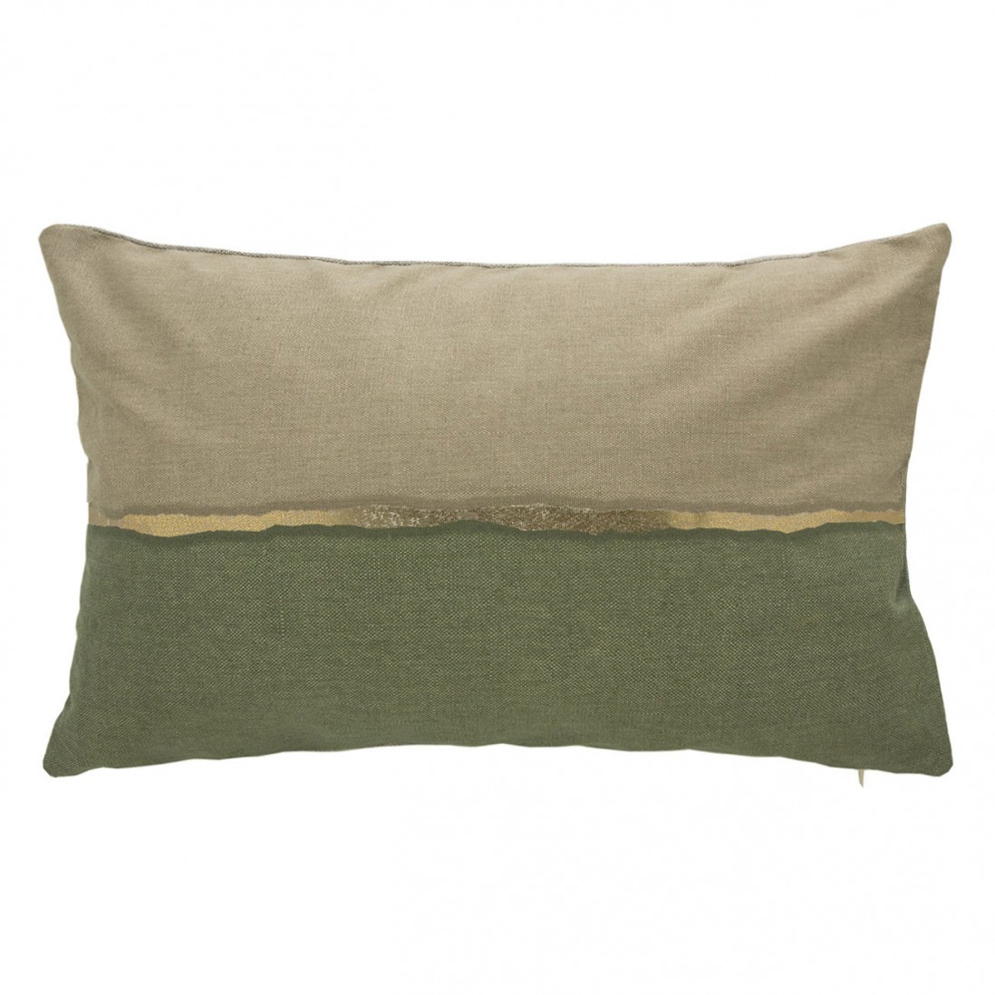 Print 37 Geometric Decorative Cushion Rectangular Green