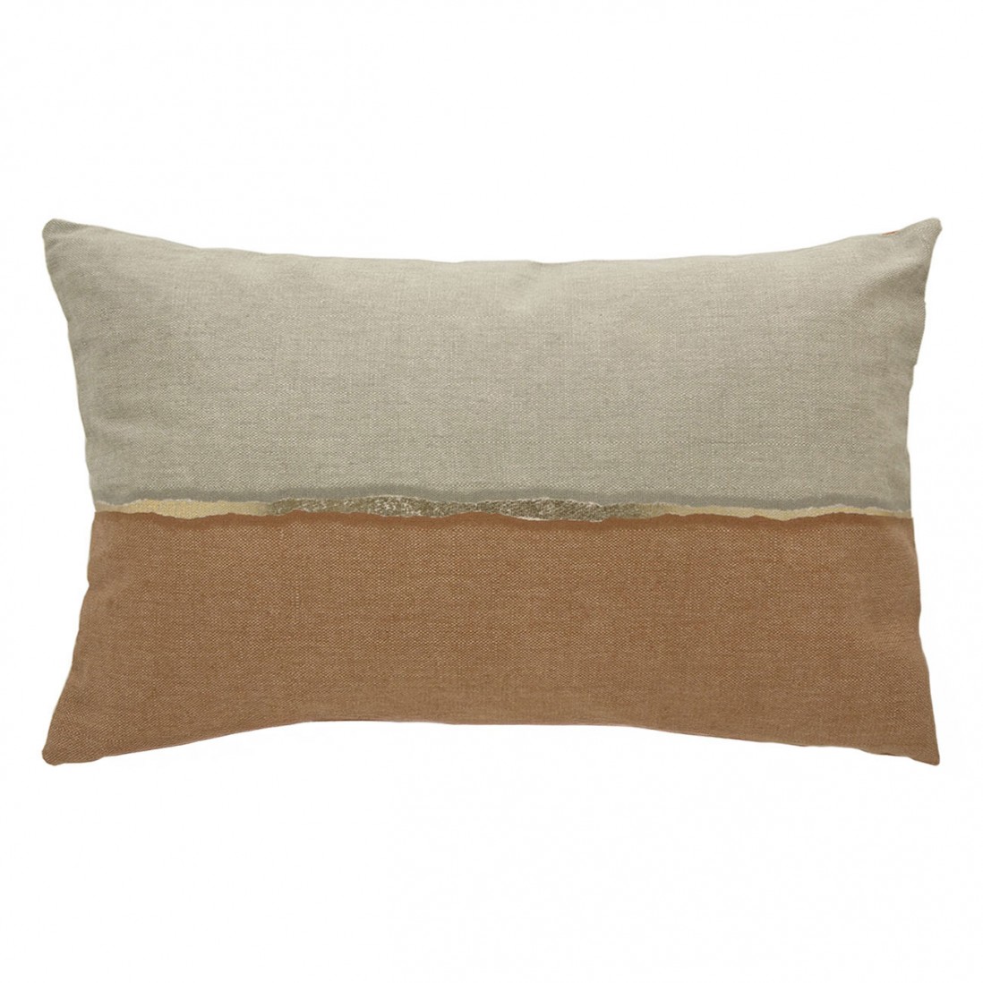 Print 37 Geometric Decorative Cushion Rectangular Orange