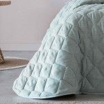 Edredn Cama Doble Rustik Geometrico Aqua