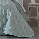 Edredn Cama Doble Rustik Geometrico Aqua